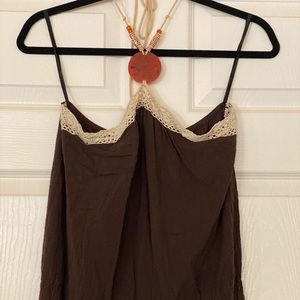 Bohemian theme halter jumper